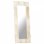 Vidaxl Espejo De Madera Maciza De Mango Blanco 110x50 Cm