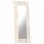 Vidaxl Espejo De Madera Maciza De Mango Blanco 110x50 Cm