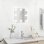 Vidaxl Espejo De Pared Con Luces Led Cuadrado De Vidrio Plata Plata-40x40