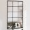 Vidaxl Espejo De Pared Metal Negro 100x60 Cm