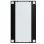 Vidaxl Espejo De Pared Metal Negro 100x60 Cm