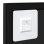 Vidaxl Espejo De Pared Metal Negro 100x60 Cm