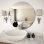 Vidaxl Espejo De Pared Redondo Vidrio 70 Cm