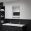 Vidaxl Espejo De Pared Con Estante De Vidrio Templado 50x60 Cm