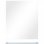 Vidaxl Espejo De Pared Con Estante De Vidrio Templado 50x60 Cm