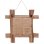 Vidaxl Espejo De Troncos De Madera Maciza Reciclada Natural 50x50 Cm