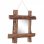 Vidaxl Espejo De Troncos De Madera Maciza Reciclada Natural 50x50 Cm