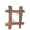 Vidaxl Espejo De Troncos De Madera Maciza Reciclada Natural 50x50 Cm