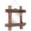 Vidaxl Espejo De Troncos De Madera Maciza Reciclada Natural 50x50 Cm