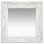 Vidaxl Espejo De Pared Estilo Barroco Blanco 40x40 Cm