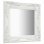 Vidaxl Espejo De Pared Estilo Barroco Blanco 40x40 Cm
