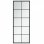 Vidaxl Espejo De Pared Metal Negro 100x40 Cm