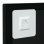 Vidaxl Espejo De Pared Metal Negro 100x40 Cm