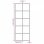 Vidaxl Espejo De Pared Metal Negro 100x40 Cm