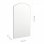 Vidaxl Espejo 90x45 Cm Vidrio