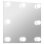 Vidaxl Espejo De Pared Con Luces Led Cuadrado De Vidrio