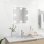 Vidaxl Espejo De Pared Con Luces Led Cuadrado De Vidrio