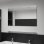 Vidaxl Espejo De Pared Con Estante De Vidrio Templado 100x60 Cm