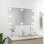 Vidaxl Espejo De Pared Sin Marco Con Luces Led Rectangular De Vidrio