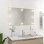 Vidaxl Espejo De Pared Sin Marco Con Luces Led Rectangular De Vidrio