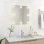Vidaxl Espejo De Pared Con Luces Led Cuadrado De Vidrio Plata Plata-60x60