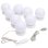 Vidaxl Espejo De Pared Con Luces Led Cuadrado De Vidrio Plata Plata-60x60