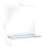 Vidaxl Espejo De Pared Con Estante De Vidrio Templado 50x50 Cm