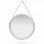 Vidaxl Espejo De Pared Con Correa Plateado 60 Cm