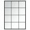 Vidaxl Espejo De Pared Metal Negro 80x60 Cm
