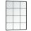 Vidaxl Espejo De Pared Metal Negro 80x60 Cm