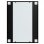 Vidaxl Espejo De Pared Metal Negro 80x60 Cm