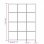Vidaxl Espejo De Pared Metal Negro 80x60 Cm