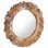 Vidaxl Espejo De Pared Redondo Teca 60 Cm Marrón Marrón-60x60