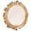 Vidaxl Espejo De Pared Redondo Teca 60 Cm Marrón Marrón-60x60