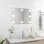 Vidaxl Espejo De Pared Sin Marco Con Luces Led Rectangular De Vidrio Plata Plata-70x50