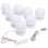 Vidaxl Espejo De Pared Sin Marco Con Luces Led Rectangular De Vidrio Plata Plata-70x50