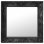 Vidaxl Espejo De Pared Estilo Barroco Negro 50x50 Cm