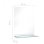 Vidaxl Espejo De Pared Con Estante De Vidrio Templado 40x60 Cm