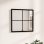 Vidaxl Espejo De Pared Metal Negro 40x40 Cm