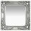 Vidaxl Espejo De Pared Estilo Barroco Plateado 40x40 Cm