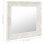 Vidaxl Espejo De Pared Estilo Barroco Blanco 50x50 Cm