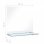 Vidaxl Espejo De Pared Con Estante De Vidrio Templado 30x30 Cm
