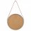Vidaxl Espejo De Pared Con Correa Plateado 40 Cm