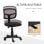 Vinsetto Silla Oficina Ergonómica Giratoria Altura Ajustable Negra
