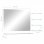 Vidaxl Espejo De Pared Con 5 Estantes Plateado 80x60 Cm