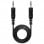 OcioDual Nanocable Jack 3,5 mm Stecker/Stecker 1,5 m Schwarz