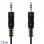 OcioDual Nanocable Jack 3,5 mm Stecker/Stecker 1,5 m Schwarz