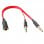 OcioDual Cable Divisor de Audio Mini Jack 3.5mm a 2x Jack 3.5mm TRS Hembra/Macho