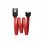 Nanocable Cable SATA Acodado con Anclajes Macho/Macho 0.5m Rojo