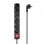 Aisens A154-0536 Regleta con Interruptor 6 Tomas Negra
